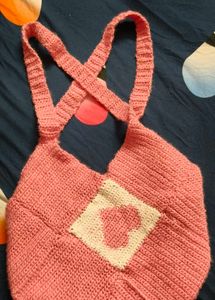 Crochet Pink Handbag
