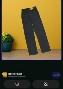 women black straight jeans size 24 (O-62)