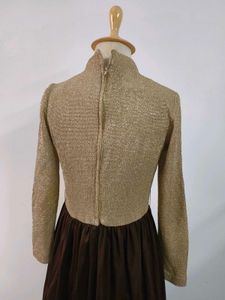Gold &amp; Brown Dress