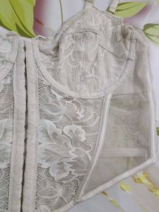 (549)Lace Corset Top