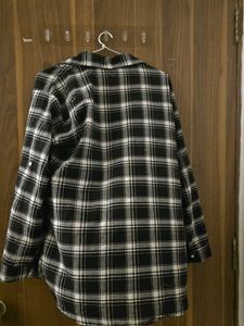 Checked shrug Combo With Max Striped Top