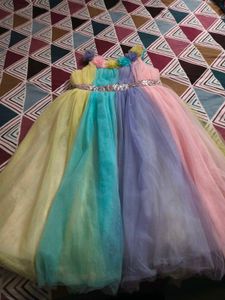 Rainbow Tulle Dress