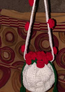 Crochet Rose Bouquet Handbag