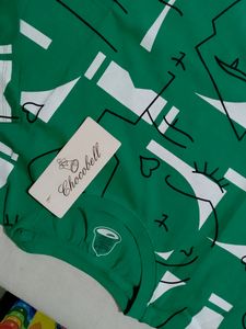 Sea Green Crop Tshirt With Tag