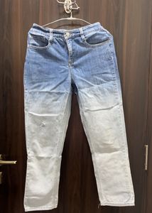 Dual Shade High Waist Denim