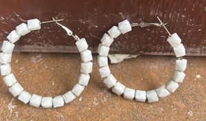 Ivory Geo Hoop