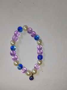 Beaded Bracelet with Evil Eye Charm