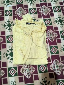 Yellow Lace Top