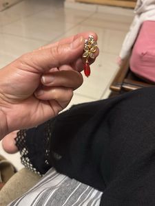 Leopard Print Hoop And Earring