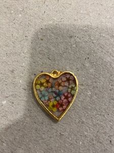 Handmade Floral Heart Pendant