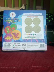 New sealed unused Dinosaur Coaster Painting Kit