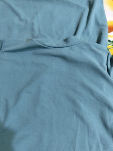 A Beautiful Dark Sky Blue Colour Tshirt Dress