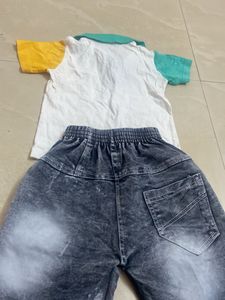 Boys Shorts Polo Collar T Shirt