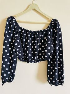 Polka Dot Crop Top