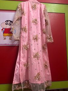 Elegant Pink Embellished Kurta XXL