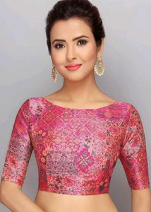 Studio Shringar Multicolored Pink Blouse