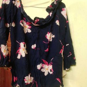 Floral Print Off-Shoulder Top
