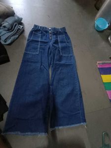 Wide Leg Denim Pants baggy