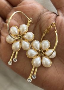 Pearl Flower Earrings