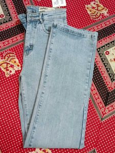 AMBER Blue Straight Fit Jeans