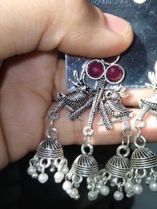 Silver Birds Classy Jhumkass