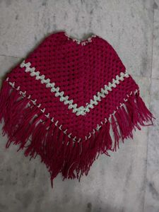 New Handmade Kids' Poncho(FREE FLOWER CLIP)