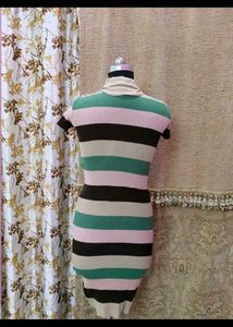 Striped Bodycon Mini Dress