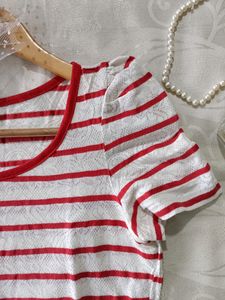 Red Striped Top