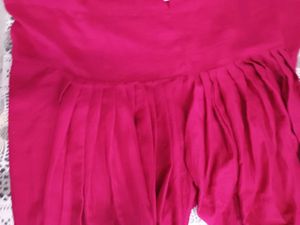 Pink Floral Embroidered Kurti
