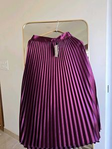 Pleated Midi Skirt