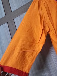 Orange Kurti Set