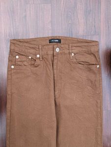 Brown Wide Leg Trousers