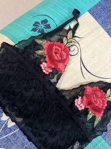 Floral Embroidered Lace Bralette