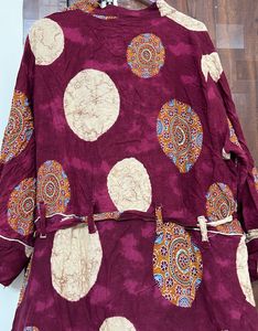 Purple XXL Anarkali Kurti