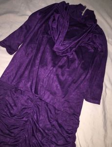 Winter purple dress