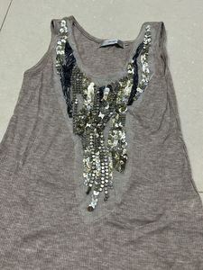 Sequin Embellished Tank Top