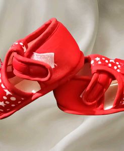 Red Star Baby Sandals