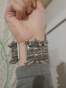 Silver Bangle Bracelet( For Navratri)