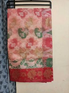 Red Floral Saree