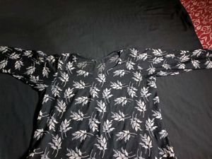 Floral Leaf Print Scarf