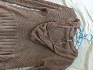 Brown Crochet Type Shrug