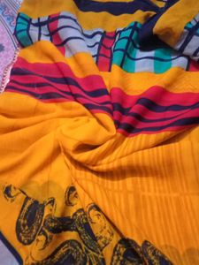 Saree Georgette Yellow