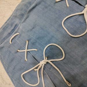 Denim Mini Skirt