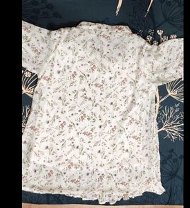 White Floral Tunic