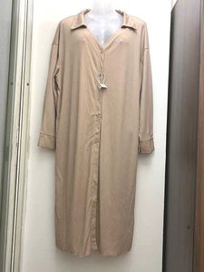 Beige Shirt Dress