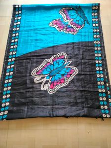 Digital Print Saree 🖤💙