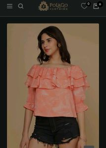 Ruffled Off-Shoulder Top