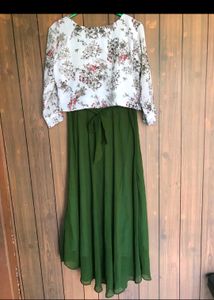 Women Dress With Attached Jacket