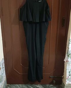 Black Frilled Jumpsuit