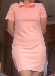 Pink Bodycon Tshirt Dress